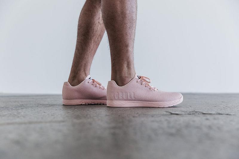 Pink Nobull Blush Heather Men's Trainers | CA F1440D